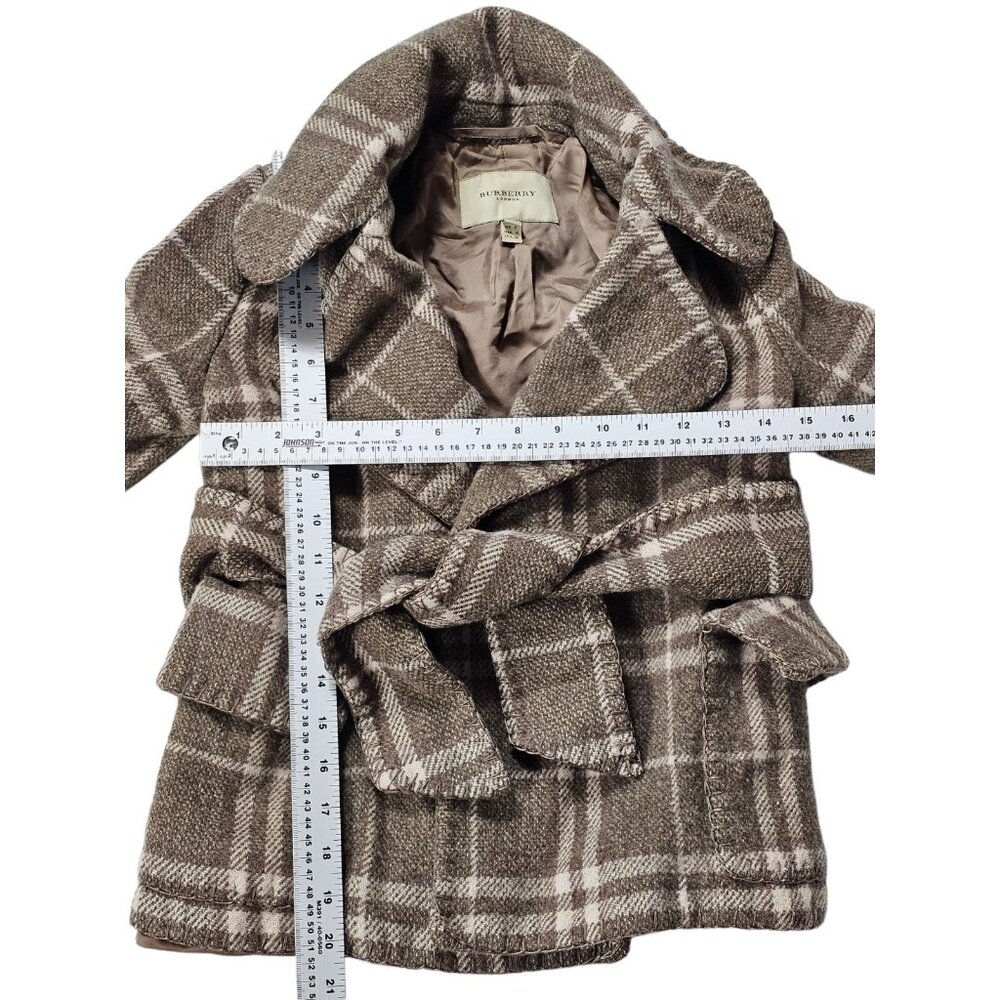 Burberry Nova Check Plaid Jacket Size 4 Green Multicolor - Picture 2 of 7